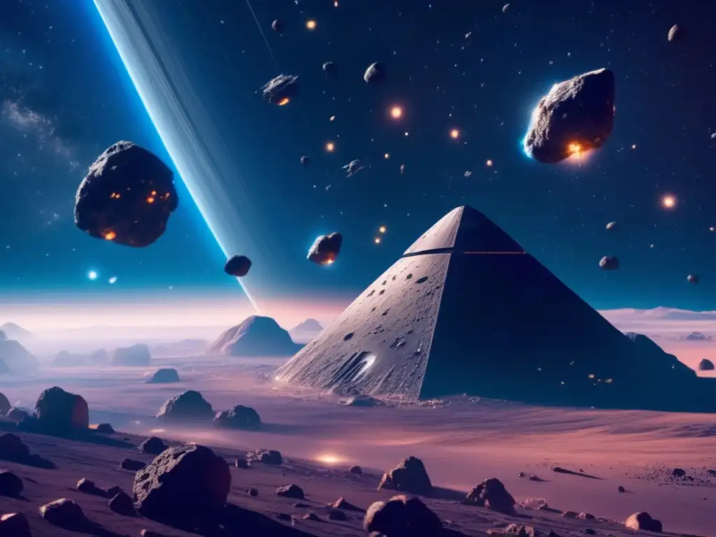 Exploración de asteroides financiada por magnates tecnológicos en un impresionante paisaje espacial