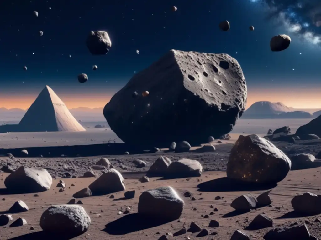 Exploración de asteroides irregulares para minería estelar: Vastas formas y tamaños contrastantes de asteroides irregulares en el espacio