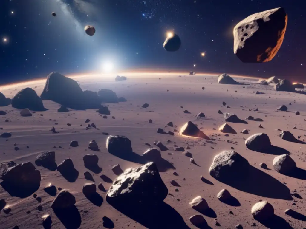 Exploración de asteroides irregulares para minería estelar