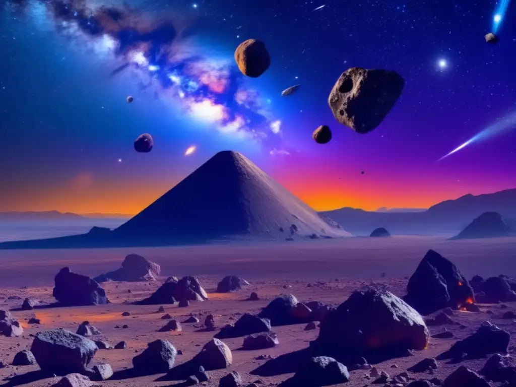 Exploración de asteroides irregulares para minería estelar en el vasto espacio