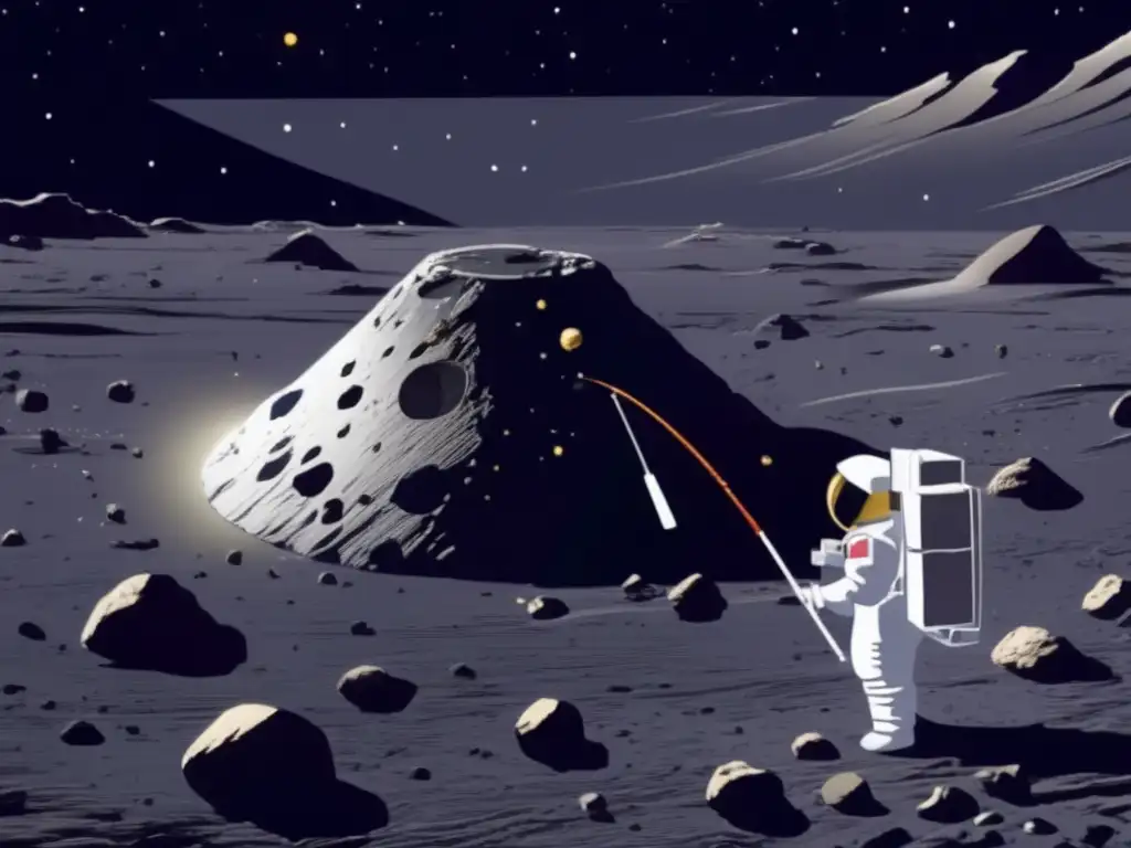 Exploración de asteroides: Hayabusa y Itokawa recolectando muestras en el espacio