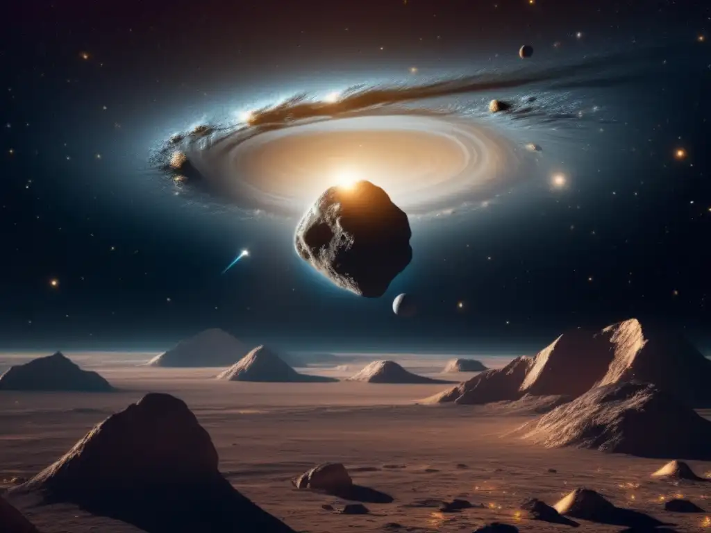 Exploración de asteroides para minería espacial en un vasto espacio estelar