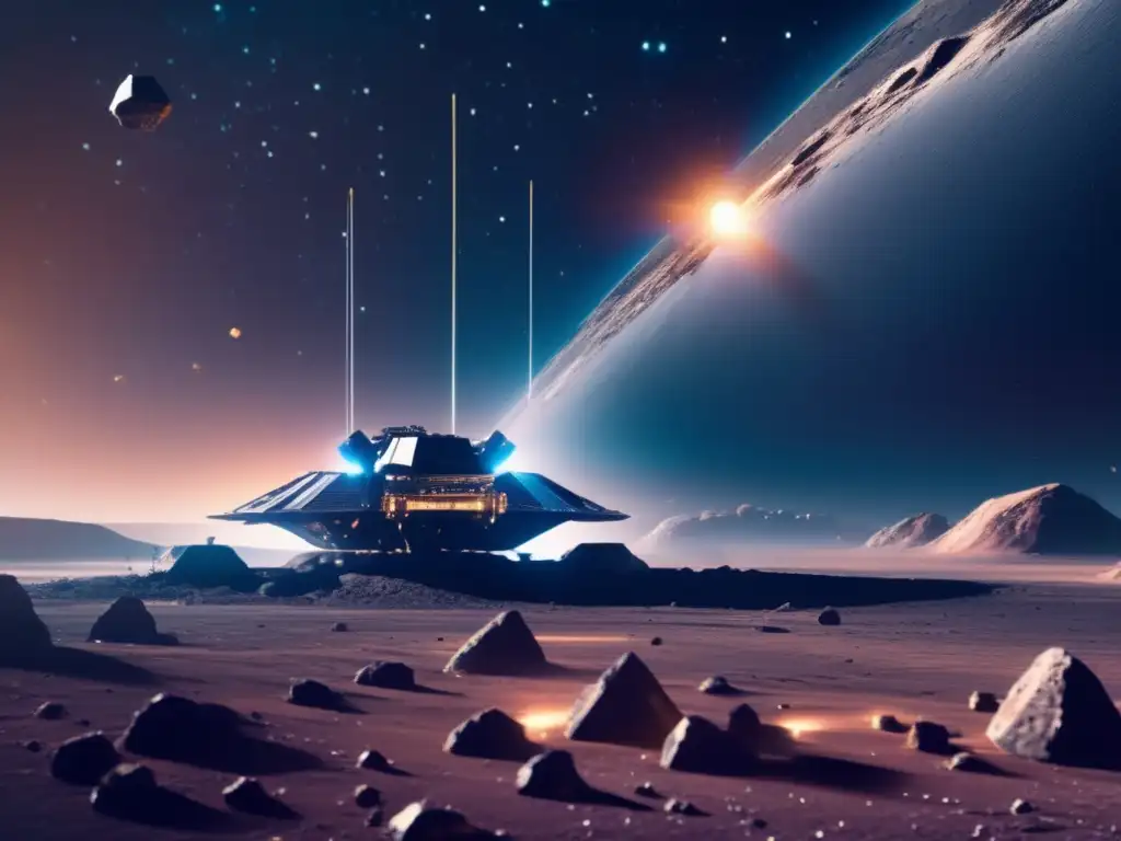 Exploración de asteroides: oportunidades y beneficios en una imagen impresionante
