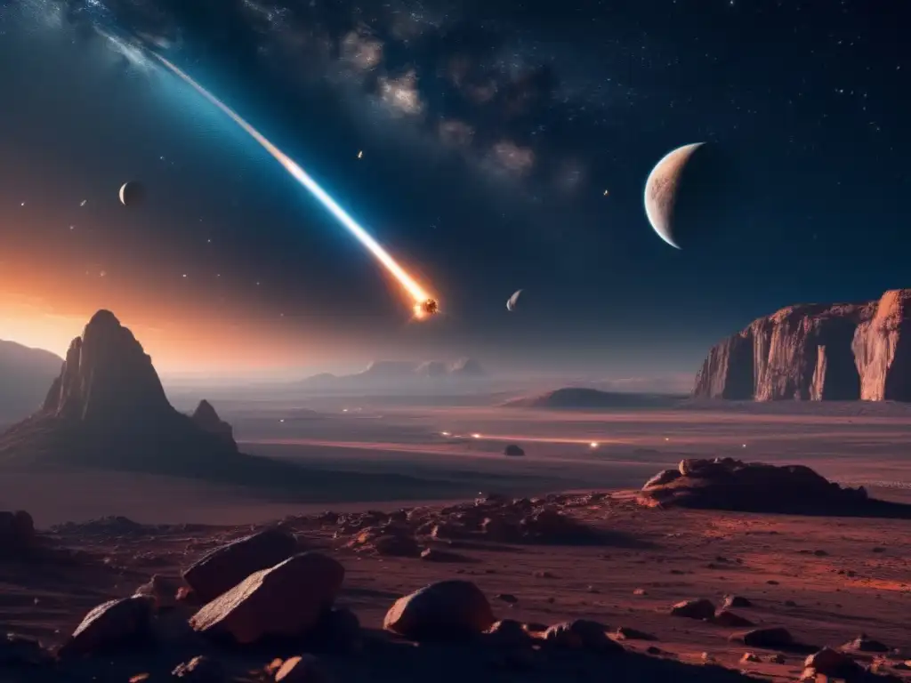 Exploración de asteroides y propósito cósmico en una imagen fascinante