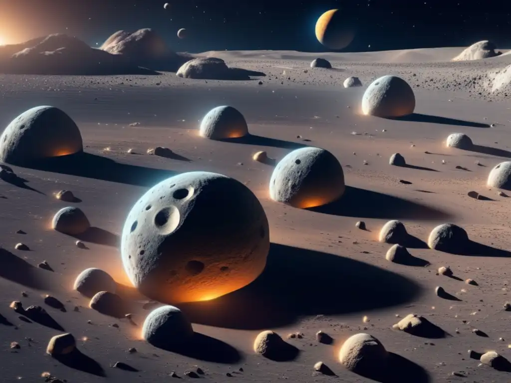Exploración de asteroides y propósito cósmico en imagen