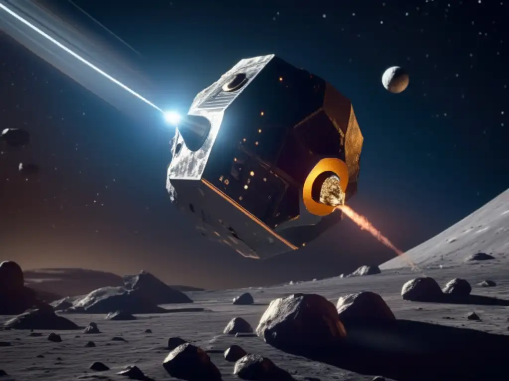 Exploración de asteroides para recursos en un escenario futurista