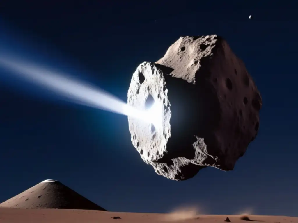 Exploración de asteroides: secretos revelados - Deep Impact acerca a Tempel 1, con el núcleo del cometa en primer plano