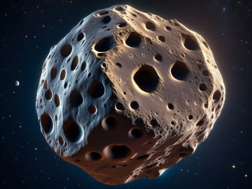 Exploración de asteroides tipo C en fascinante imagen 8k