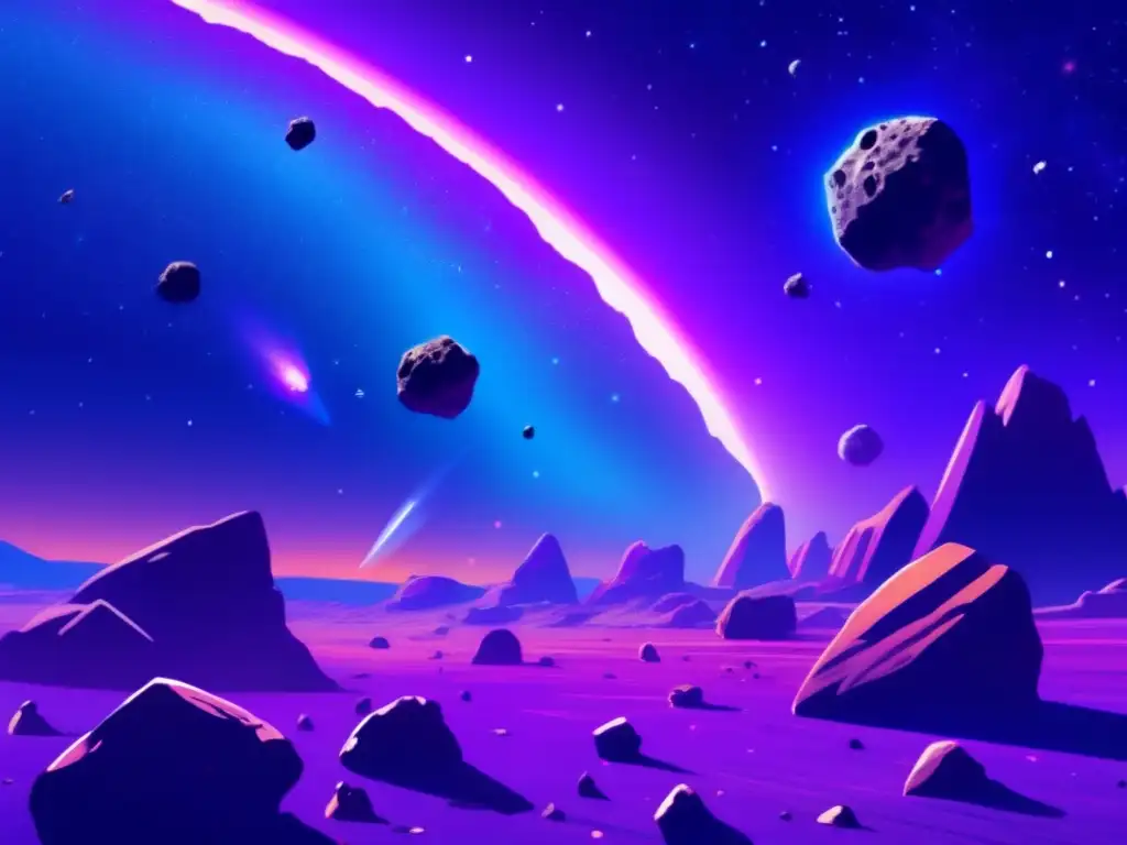 Exploración de asteroides en el universo: vasta belleza y misterio del espacio