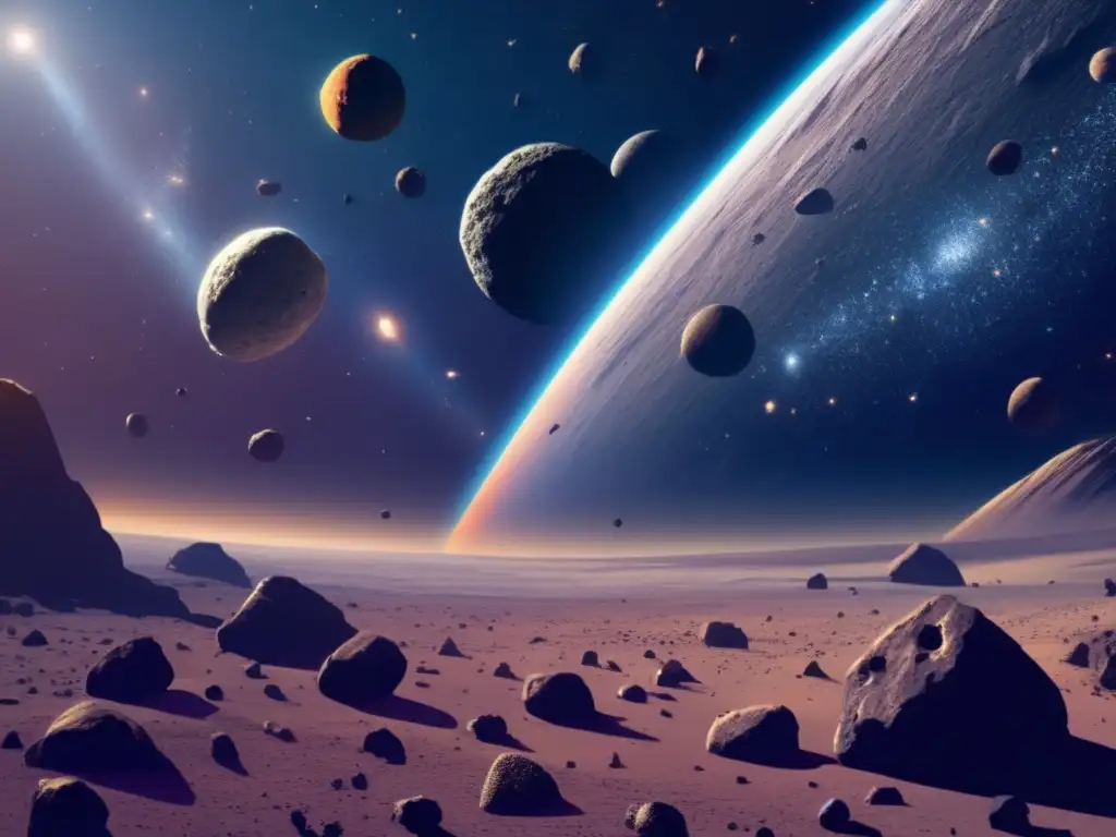 Exploración de asteroides: Teorías formación diferenciación, vasto espacio, minera avanzada