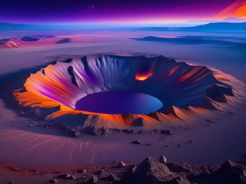 Exploración de cráteres de impacto: Imagen impactante de un cráter revela la magnitud de las fuerzas que moldean el universo