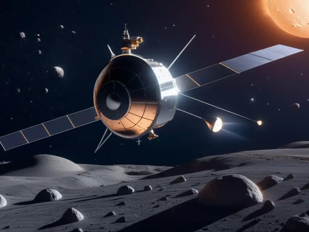 Exploración espacial de asteroides: BepiColombo en su misión hacia Mercurio, una deslumbrante imagen ultradetallada en 8K