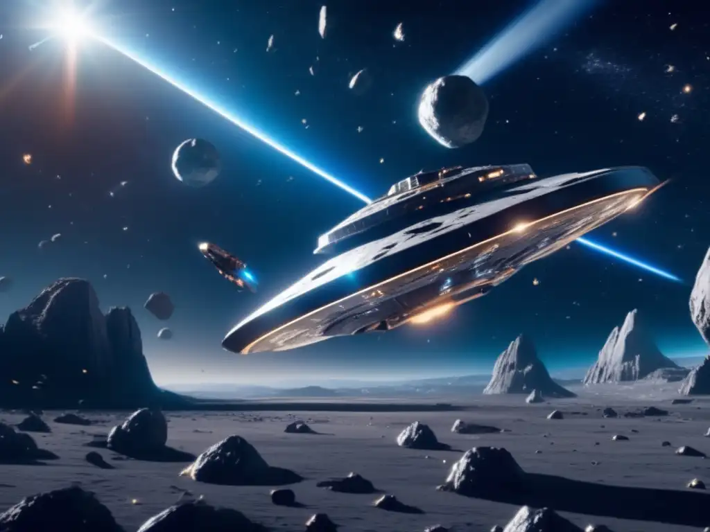 Exploración espacial con asteroides: nave