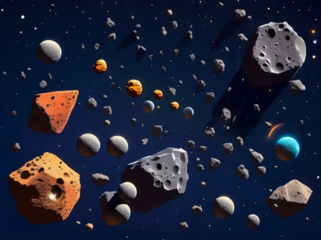 Exploración espacial con realidad aumentada en campo de asteroides