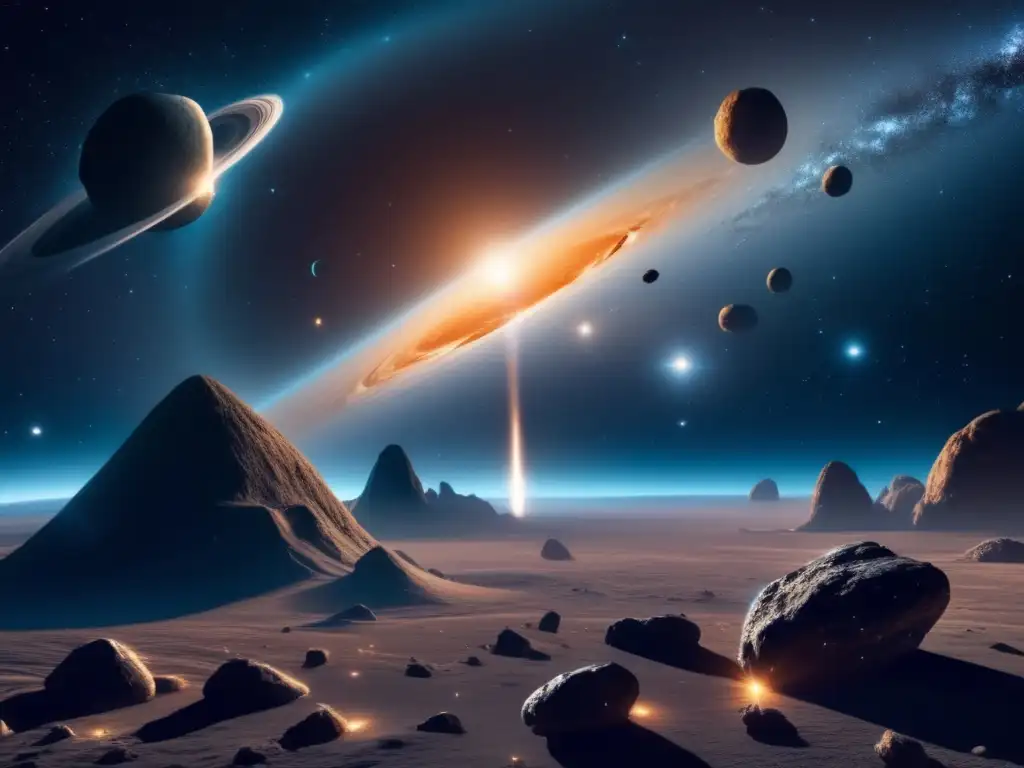 Exploración de hielo en asteroides: una imagen cinematográfica impresionante muestra la vastedad del espacio