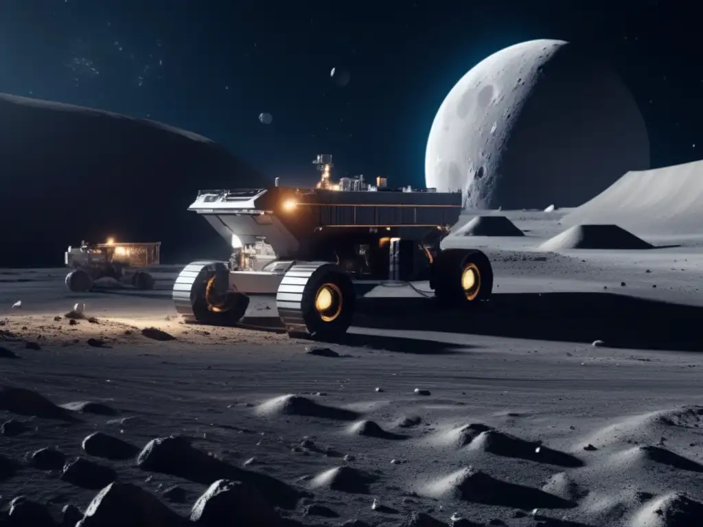 Extracción de Helio3 en operación minera lunar: Exploración de asteroides para recursos