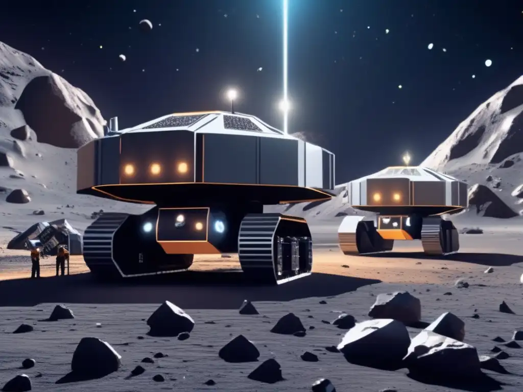 Extracción de recursos en asteroides con robótica e inteligencia artificial