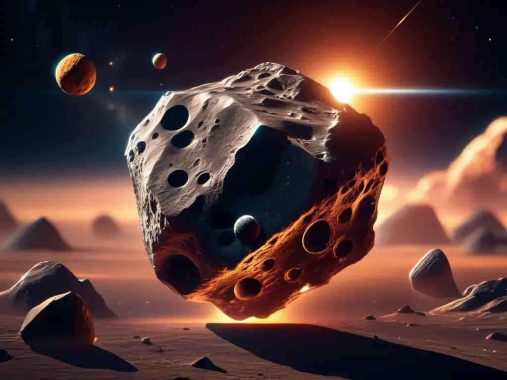 Un fascinante asteroide en el espacio con composición y ciclo de vida destacados