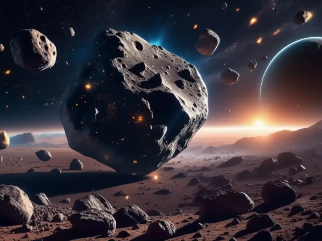 Un fascinante panorama de asteroides en el espacio profundo destaca los desafíos éticos en economía espacial