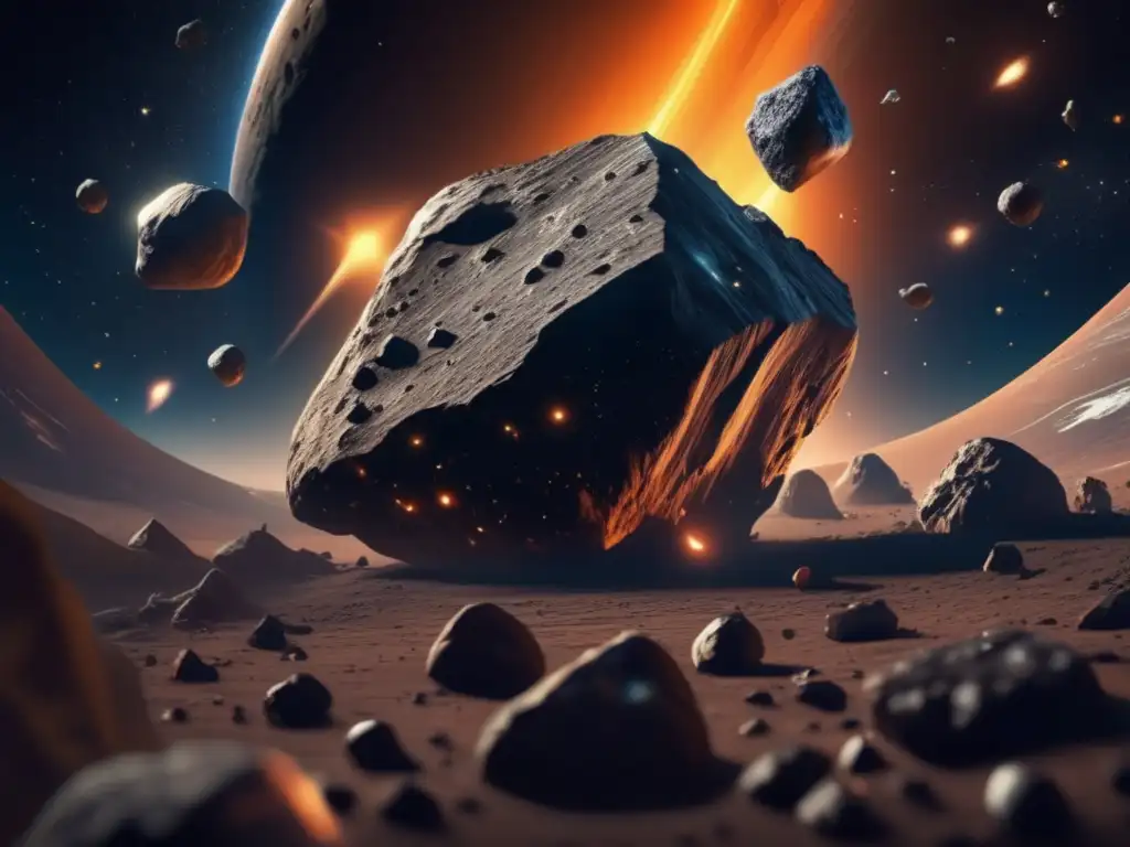 Innovación financiera asteroides: fascinante imagen 8k ultradetallada muestra el cautivante mundo de asteroides