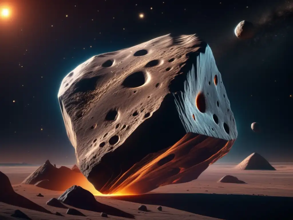 Fósiles asteroides tipo D en el espacio cósmico