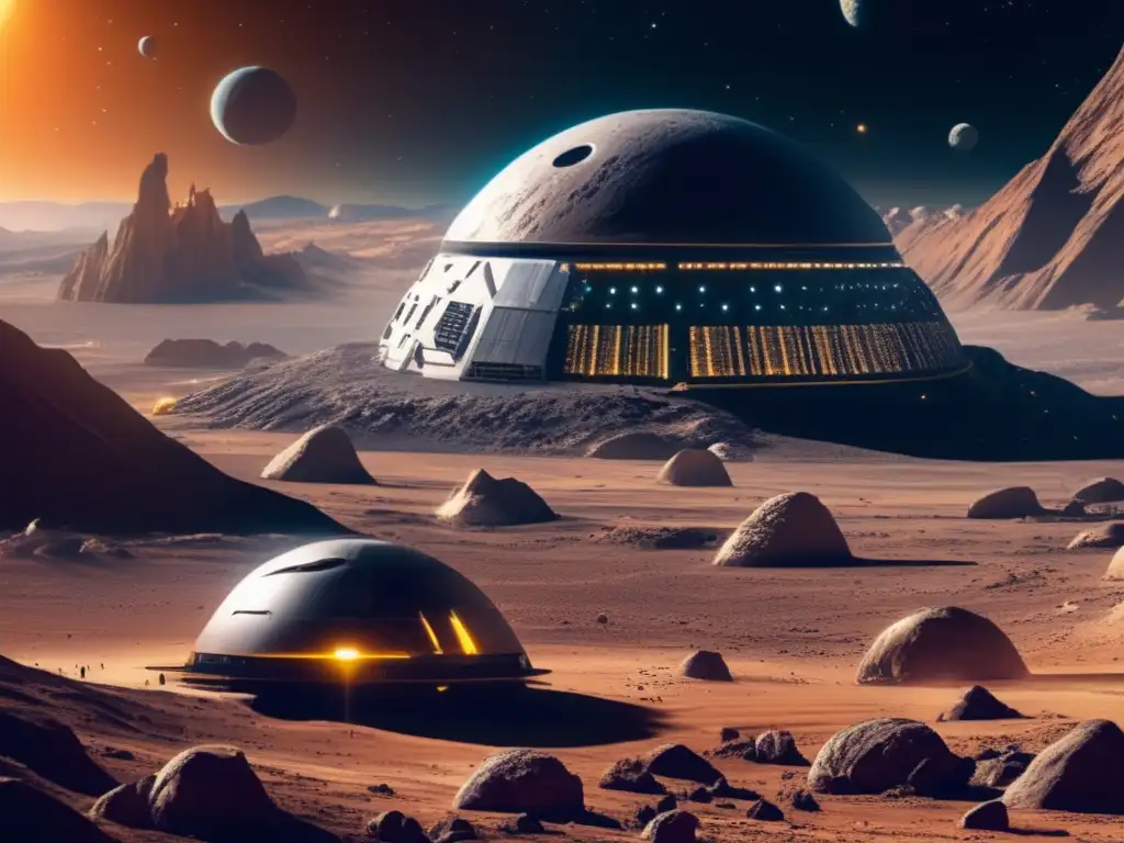 Futuras colonias en asteroides: una vista impresionante de una colonia espacial futurista dentro de un asteroide hueco