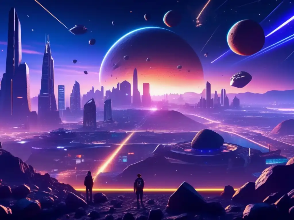 Guía supervivencia: Ciudad futurista y asteroides iluminados crean un ambiente caótico y emocionante en videojuegos de acción