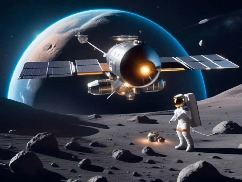 Futurista estación espacial en asteroide: colaboración internacional y legislación espacial asteroides