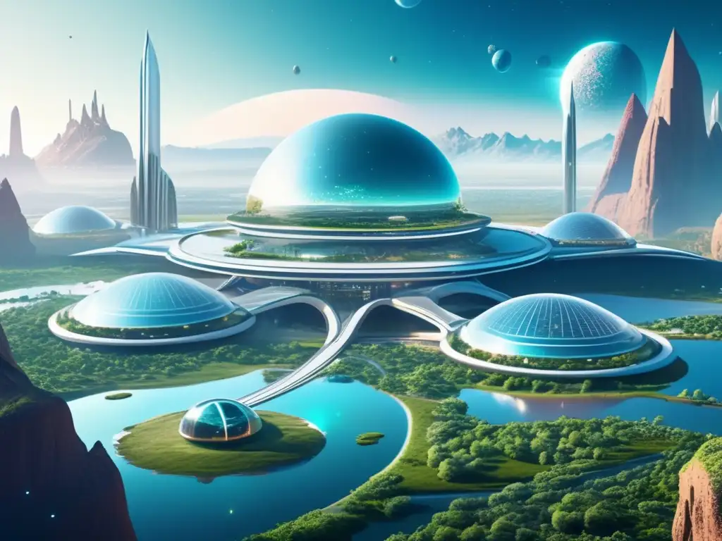 Futuro espacio colonia en planeta distante - Debate ético expansión humana espacio