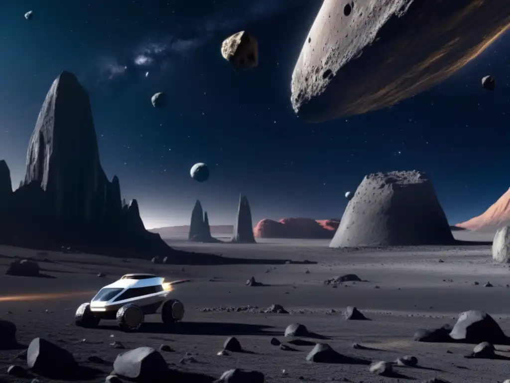 Futuro de exploración de asteroides basálticos: conquista espacial