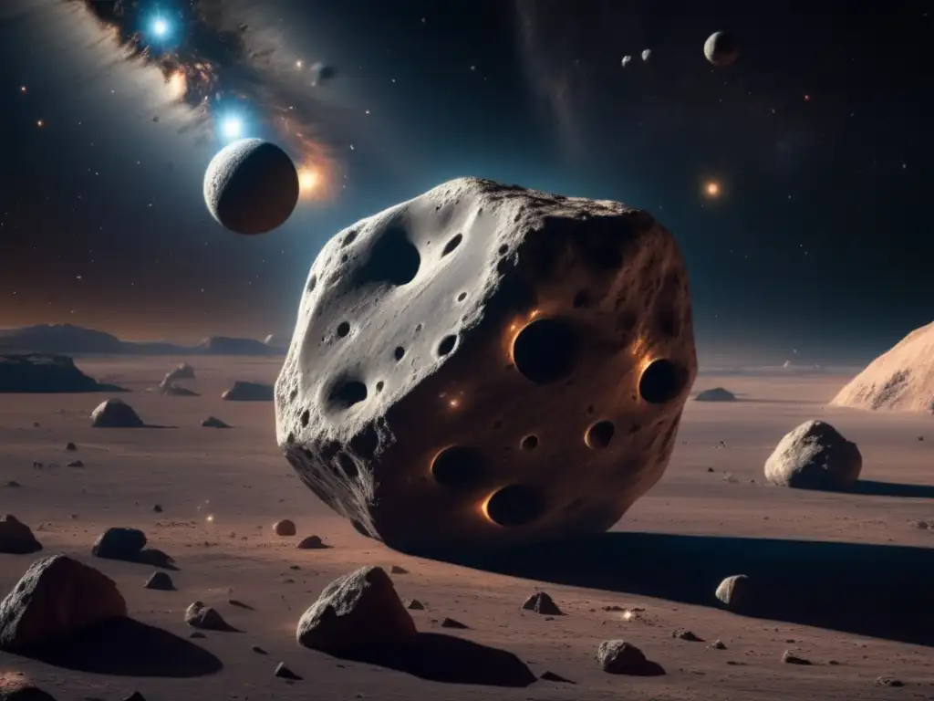 Historia de los asteroides antiguos en el espacio
