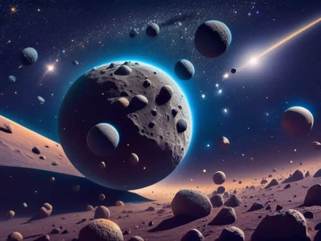 Viaje de asteroides Ctype en el espacio Historia migratoria asteroides tipo C en el cosmos