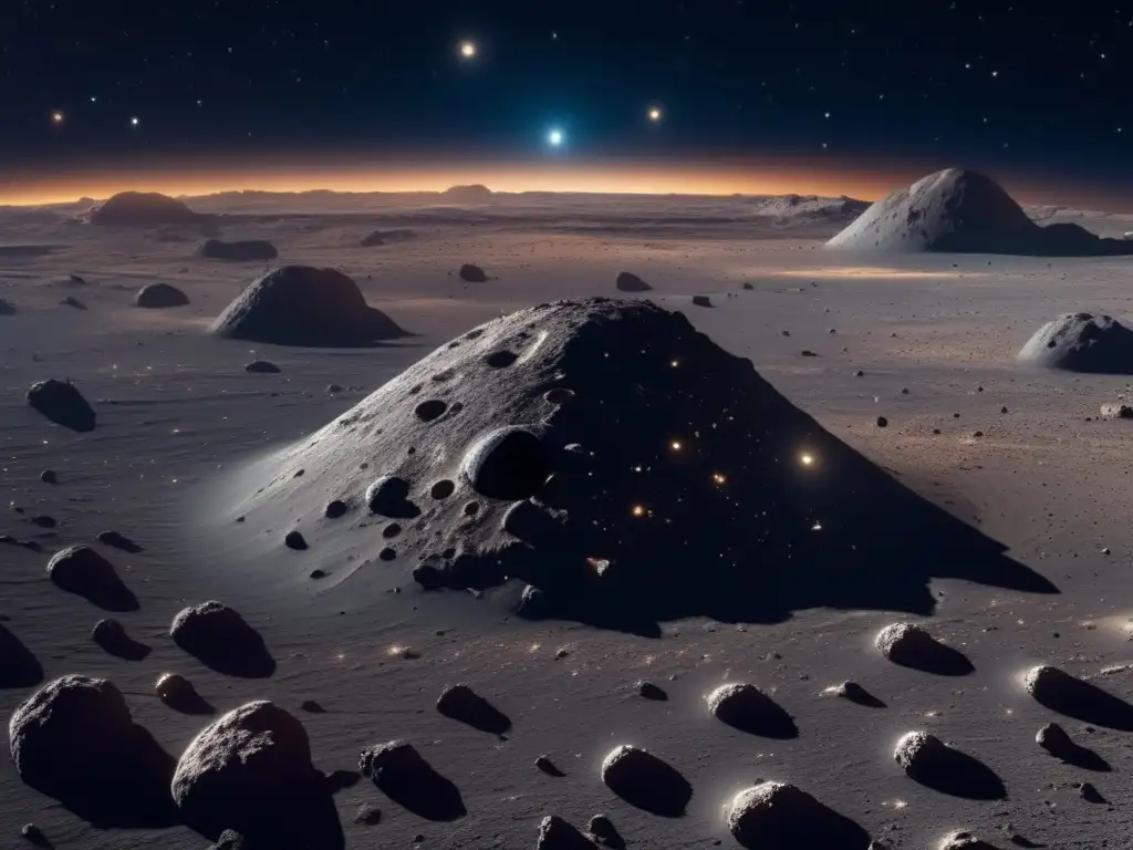 Historia migratoria asteroides tipo C en el cosmos