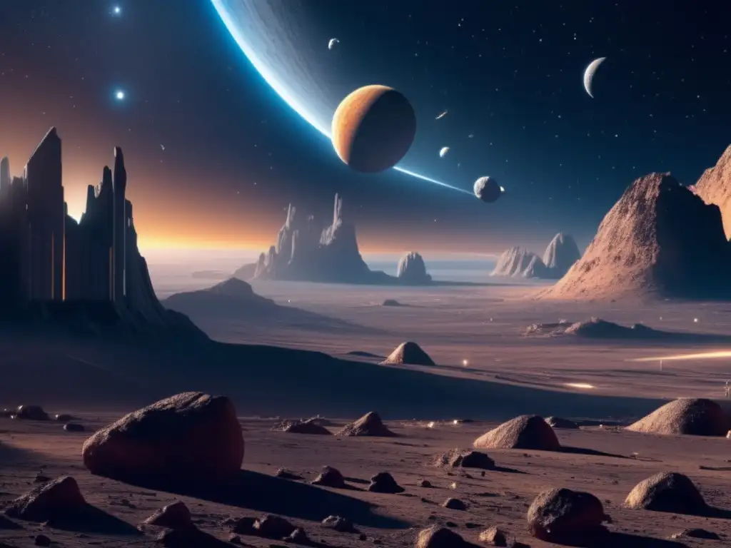 Hotel espacial en asteroide: lujo, tecnología y belleza celeste en la exploración humana del espacio