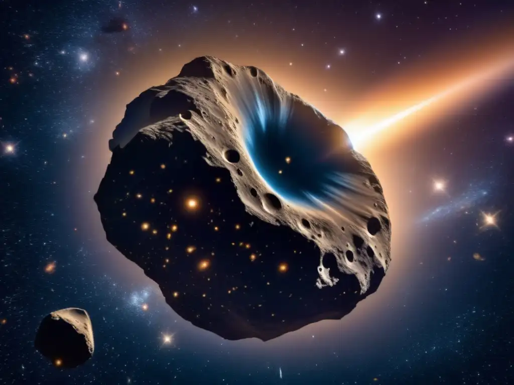 Huella gravitatoria de asteroides: un espectáculo visual impresionante en el espacio