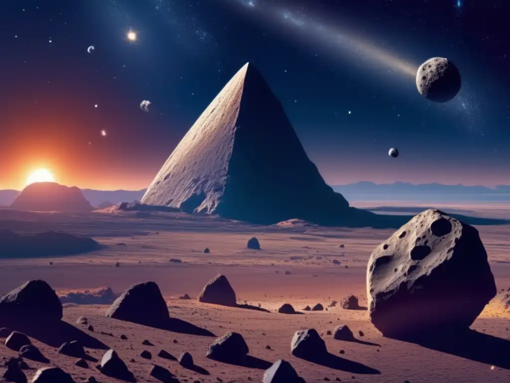 Imagen alta resolución: Peligro asteroides sistema solar