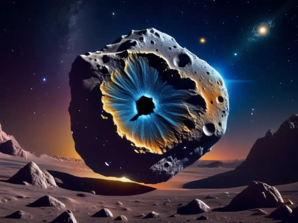 Imagen asombrosa del asteroide Psyche en el espacio profundo, revelando su composición y estructura