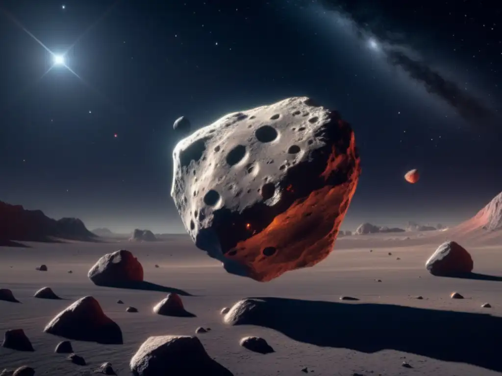 Imagen de asteroide Amor: Exploración de asteroides cercanos a la Tierra en la vastedad del espacio