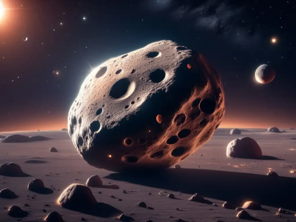 Imagen de asteroide desolado en el espacio: Obras literarias inspiradas en asteroides