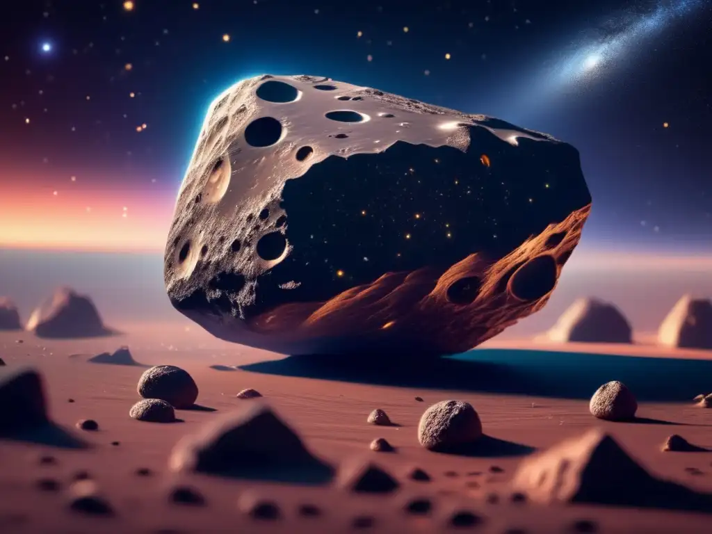 Imagen de asteroide en el espacio: exploración de asteroides revela secretos