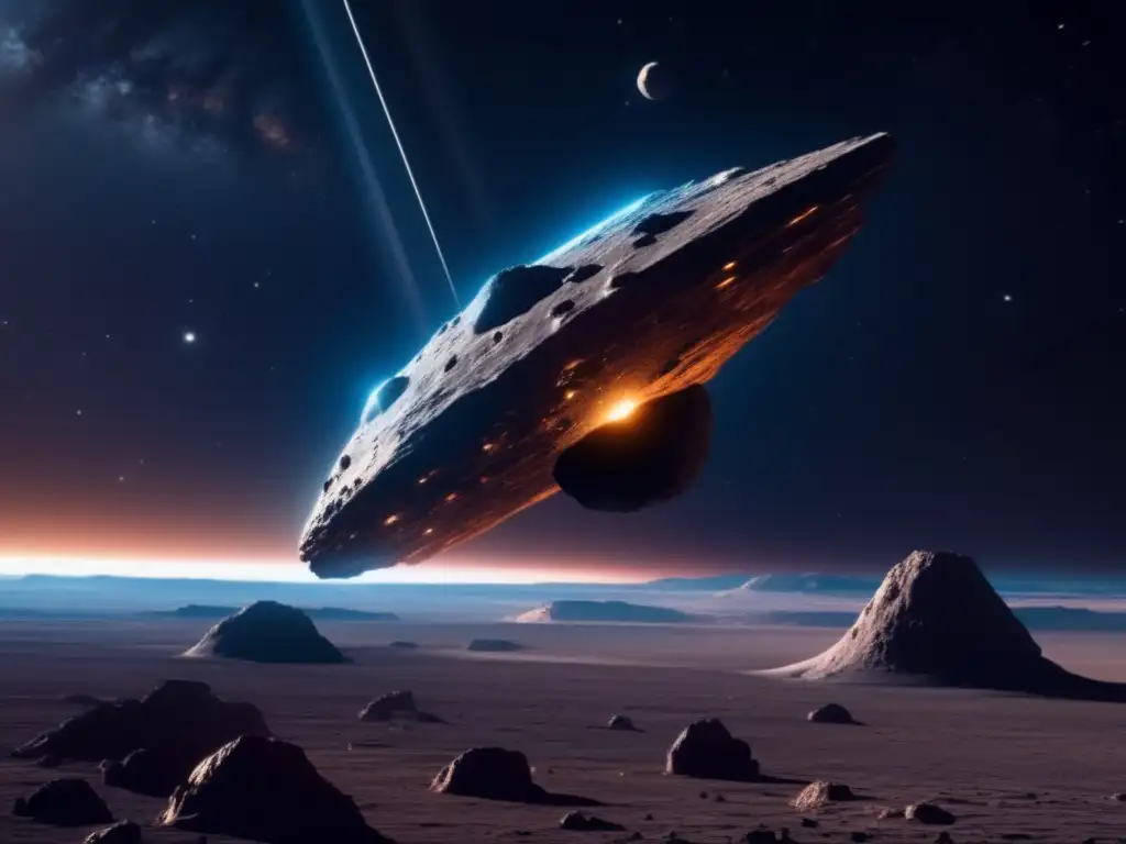 Imagen: Asteroide en el espacio