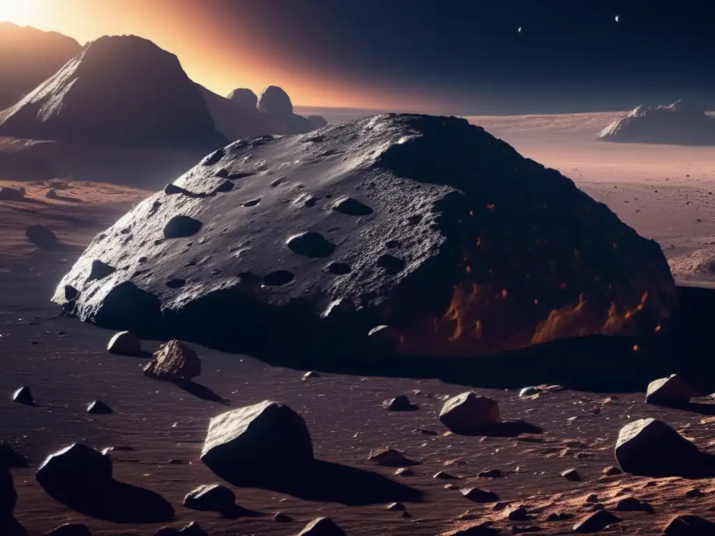 Imagen de asteroide tipo T: composición y origen misterioso