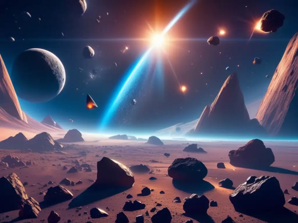 Imagen: Exploración y explotación de asteroides en el espacio