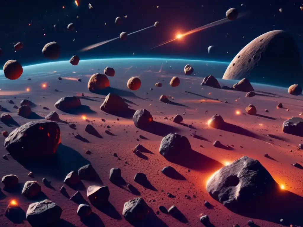 Imagen 8K de asteroides en el espacio: Videojuegos basados en asteroides reales