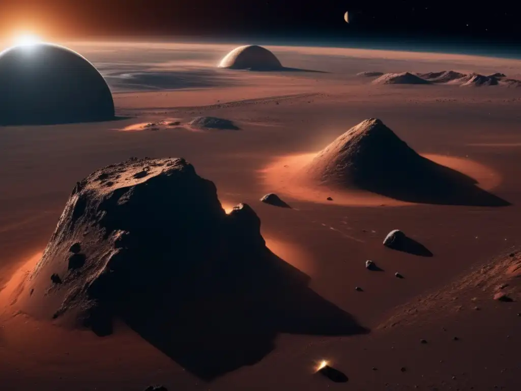 Imagen: Asteroides como estaciones hacia Marte