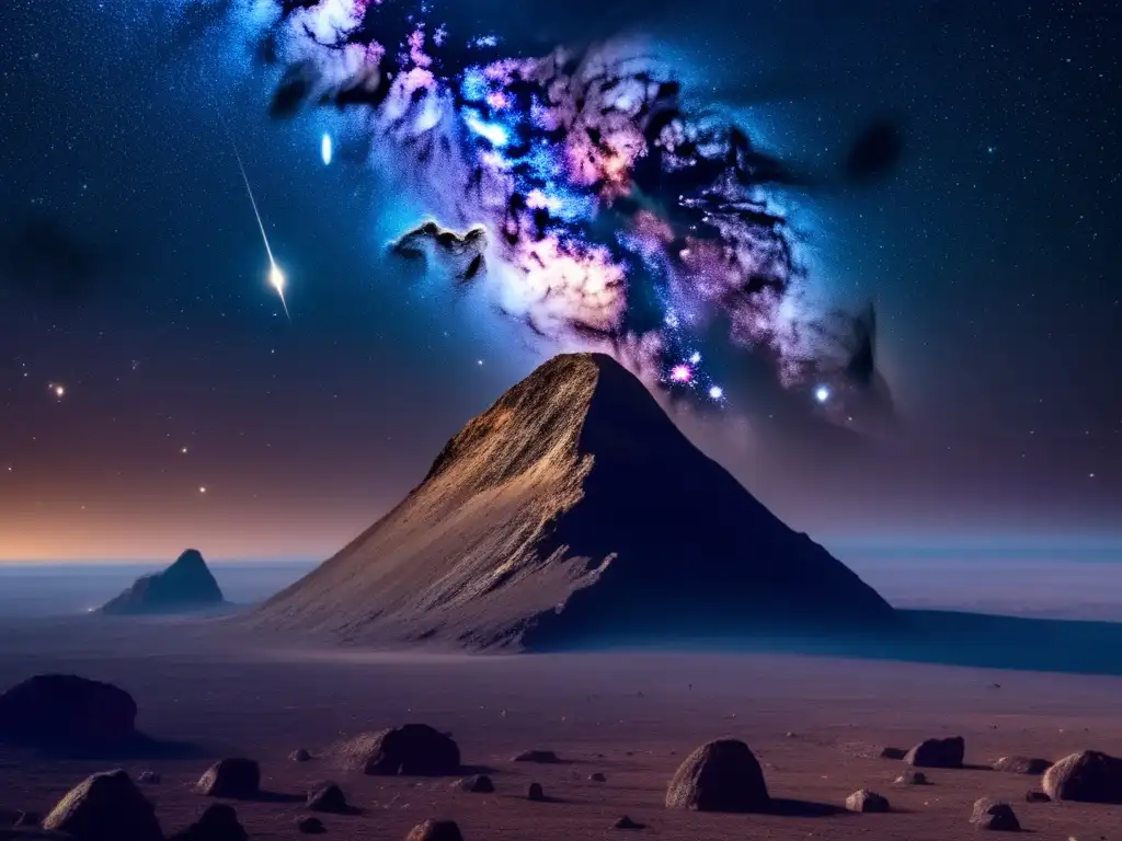 Imagen: Asteroides irregulares en el universo