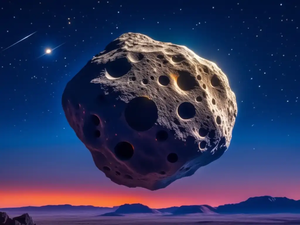 Imagen: Exploración de asteroides desde la Tierra - Vista impresionante de un asteroide en tránsito por el cielo nocturno