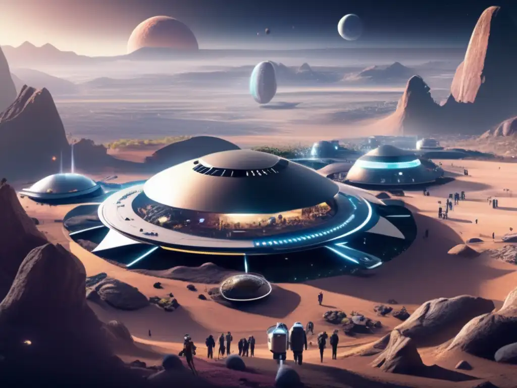 Imagen: Comunidades espaciales igualitarias en una colonia futurista en un asteroide