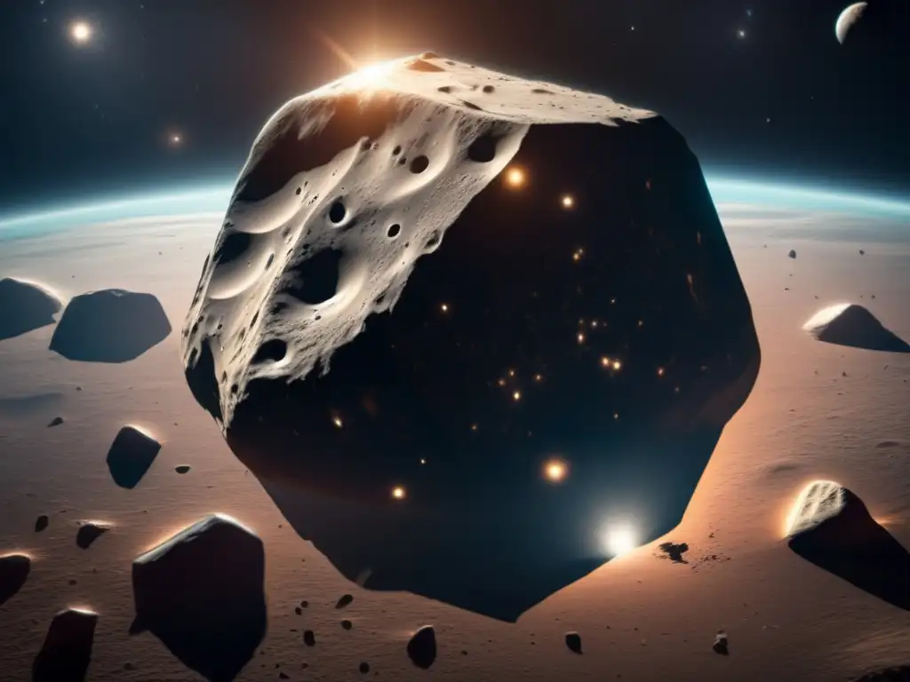 Imagen detallada de asteroide tipo C en el espacio: Técnicas de datación de asteroides tipo C