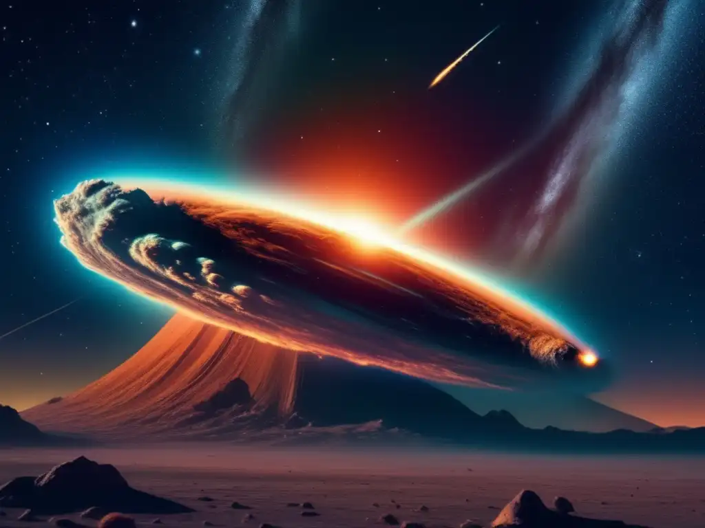 Imagen: Cometa en el espacio - Exploración y explotación de asteroides
